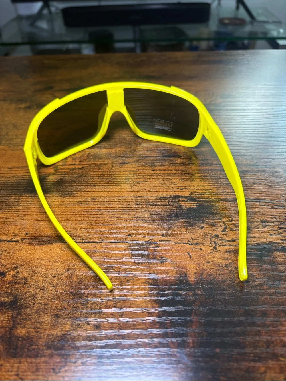 Twisted Tea Limited Edition Neon Yellow Shield Sunglasses